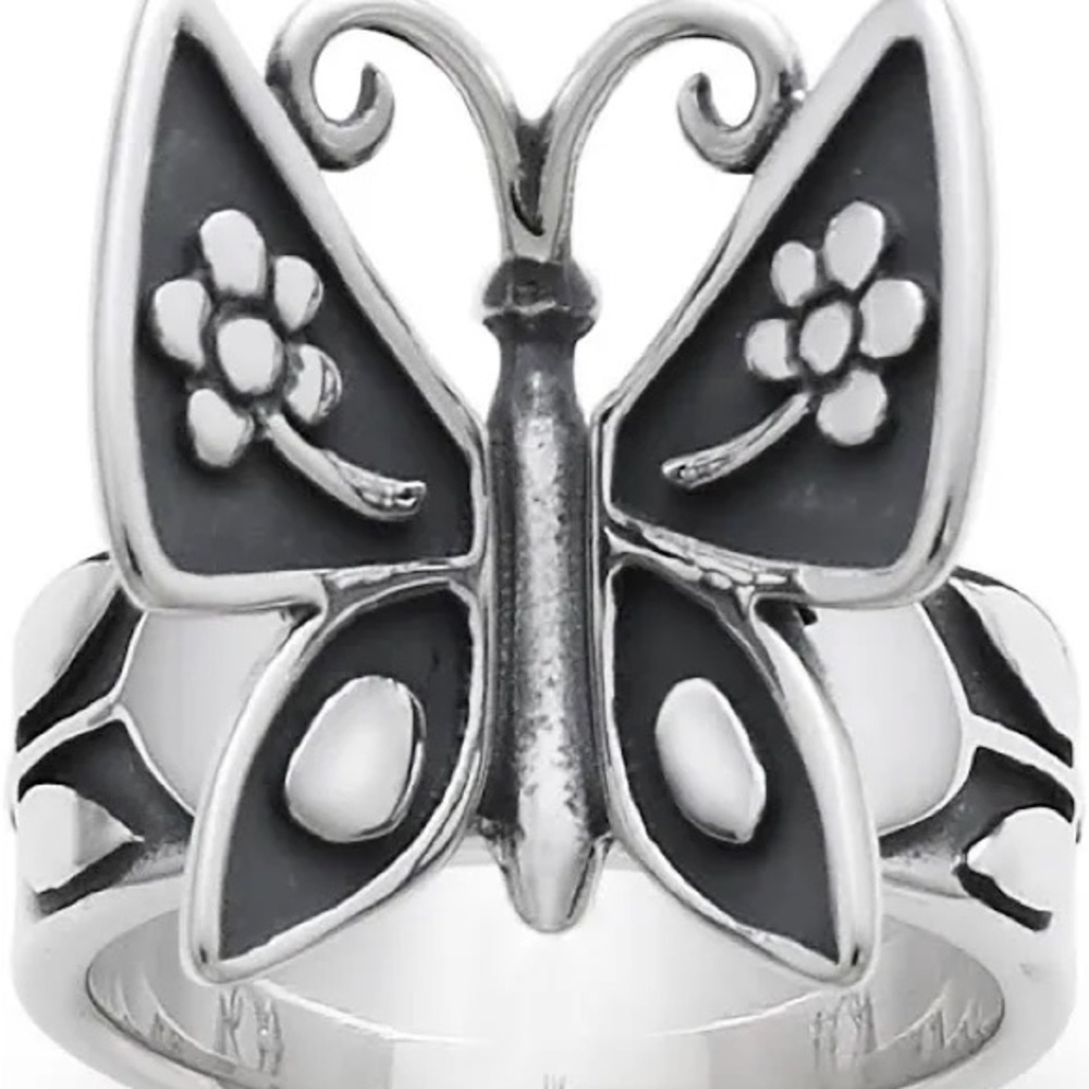 James Avery silver Mariposa Ring size 9